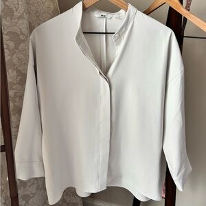 UNIQLO off white oversized button down